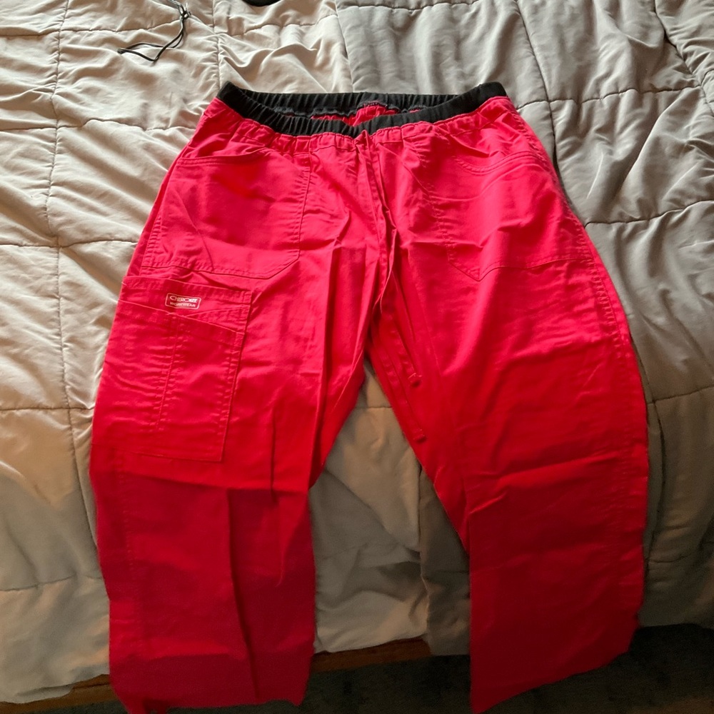 Hot pink Cherokee workwear scrub pants